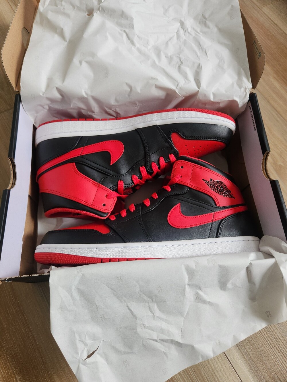 Nike Men’s High-Top Sneakers - Black & Red
